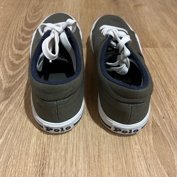 Polo by Ralph Lauren Kids' Canvas Sneakers - Olive Green - Picture 3 of 4